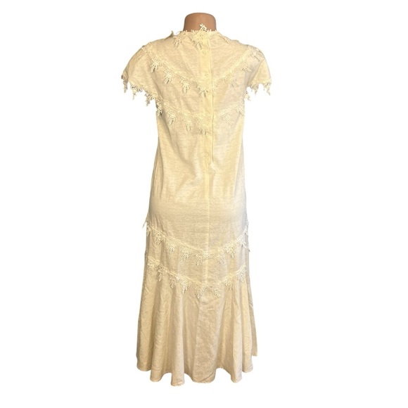 Cachet by Bari Protas Vintage Cream Lace Maxi Dress - Picture 10 of 12